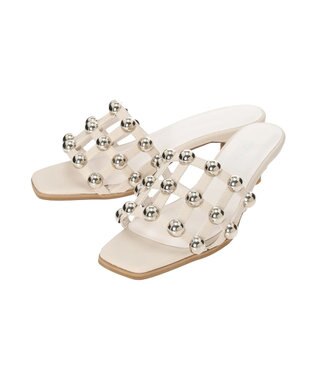 Te chichi スタッズ付きミュール《2026 SUMMER LOOK item》 グレー