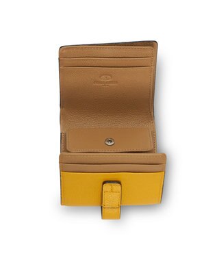 PELLE BORSA 二つ折りミニ財布 Very Goods ベリーグッズ 7202 イエロー