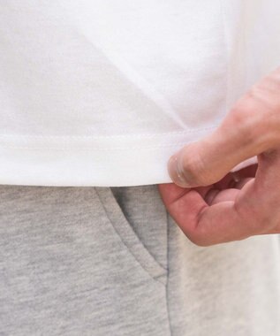 WEGO 【ユニセックス着用ITEM/MLサイズ展開】リラックスフィットヘンリーネックT（SS） ホワイト