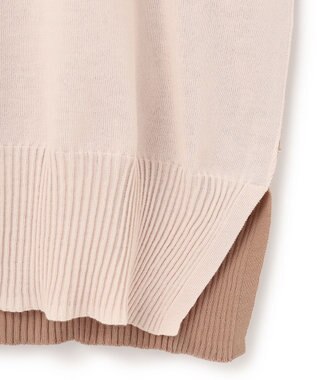BEIGE， JULIE / 半袖ニット Nude x Camel