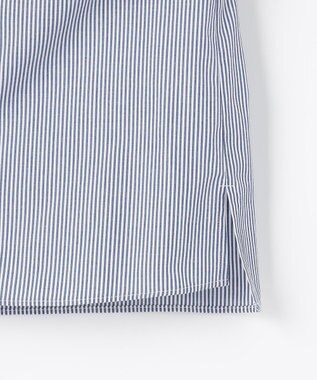 J.PRESS LADIES COTTON TEX ブラウス ネイビーストライプ系