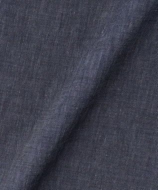 J.PRESS LADIES S リネンバイオシャンブレー ワイド パンツ ネイビー系