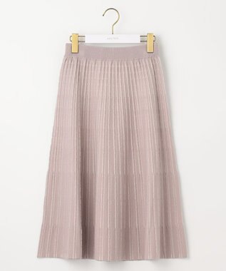 ANY SIS S 【低身長企画】バイカラーニットセットアップ ローズグレー