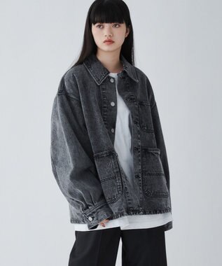 WEGO デニムカバーオール ブラック