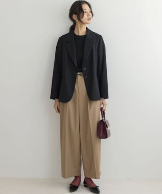 組曲 L 【加藤ローサさん着用】ハンサムツイル ジャケット ブラック系