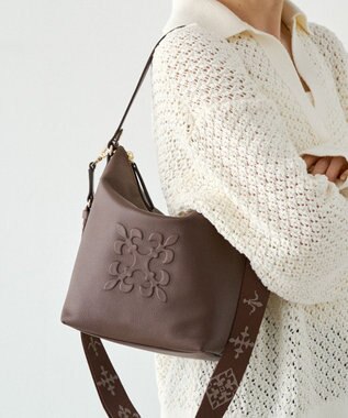 russet 《WEB限定》スタンダードミニショルダーバッグ <エンボスモノグラム>(CE-1718-WEB) D.Brown