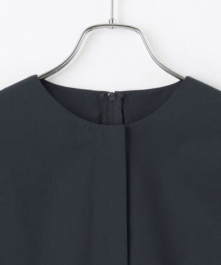 #Newans 【セレモニーにも】＜亀恭子さんコラボ＞下から着られちゃう！シュシュ付き2WAYカフスシャツ ネイビー系