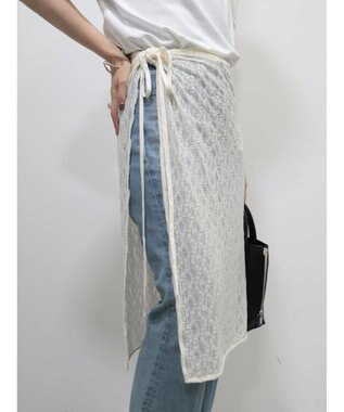 AMERICAN HOLIC レースラップスカート Off White