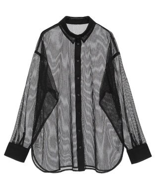 AMERICAN HOLIC メッシュ長袖シャツ【WEB限定カラー有り】 Black