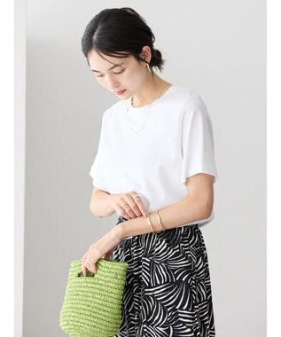 AMERICAN HOLIC キレイＣＯＴＴＯＮクルーネックカットプルオーバー Off White