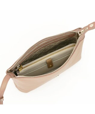 IBIZA リンピード　牛革　ショルダーバッグ ピンクベージュ