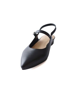 Pointer 日本製 本革ベルト付きミュール ブラック