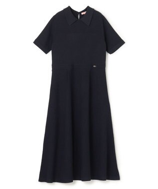 TOCCA 【WEB限定・鈴木ゆうかさん着用】HONEYCOMB MESH KNIT ニットドレス ネイビー系