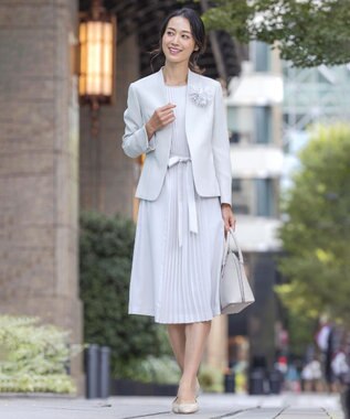 J.PRESS LADIES フェザーリッチ コサージュ ホワイト系