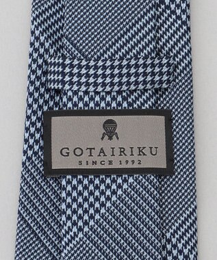 GOTAIRIKU GOTAIRIKU別注【日本製】シルク ネクタイ_チェック柄 サックスブルー系8