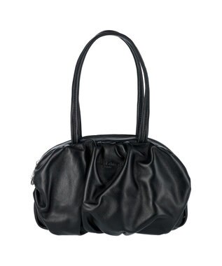 tsumori chisato CARRY ラムギャザー ミニボストン トートバッグ ブラック