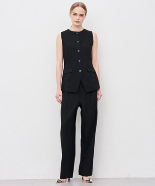 uncrave TRツイル ベーシックトラウザー ブラック