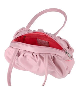 tsumori chisato CARRY ラムギャザー ミニボストン トートバッグ ラベンダー