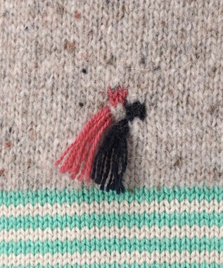 Paul Smith タッセルジャカード ベスト ベージュ