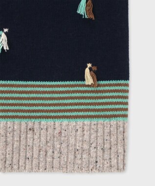 Paul Smith タッセルジャカード ベスト ベージュ