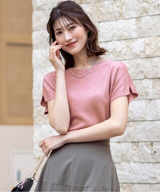 【接触冷感・UVカット・洗える】ビューティクール フレンチ ニットＴ