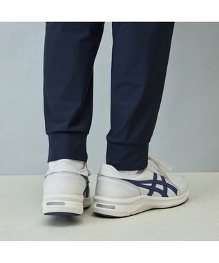 ASICS WALKING ハダシウォーカー メンズ 3E相当 ライトグレー×ネイビーブルー