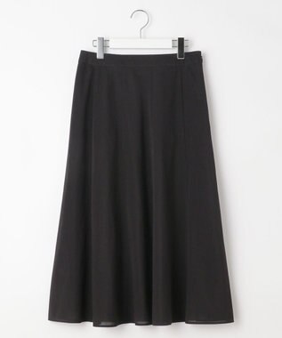 J.PRESS LADIES L 【洗える】シアートリコット フレアー スカート ブラック系