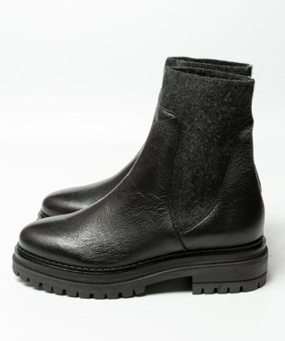 BONTRE 【LucaGrossi/ルカグロッシ】チェルシータンクソールブーツ ブラック