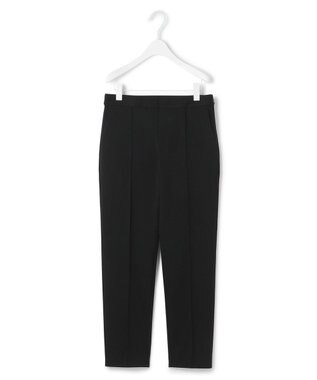 ICB 【洗える】コットンコンプレッシャー ストレートパンツ ブラック系