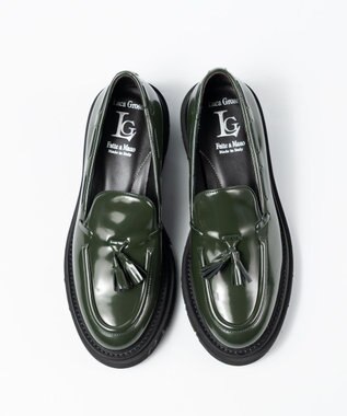 BONTRE 【LucaGrossi/ルカグロッシ】厚底タッセルローファー グリーン