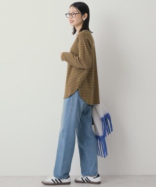 AMERICAN HOLIC アソートラウンドカットプルオーバー Border Camel