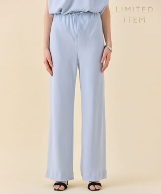 BEIGE， 【WEB限定・洗える】CELOSIA / ドロストワイドパンツ Sax