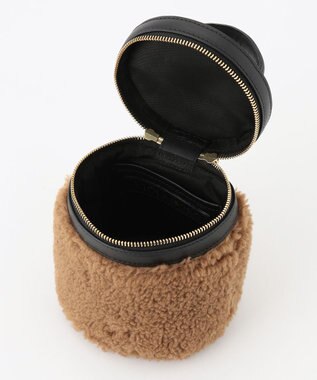 23区 VIOLAdORO エコムートン ショルダー バッグ ダークブラウン系