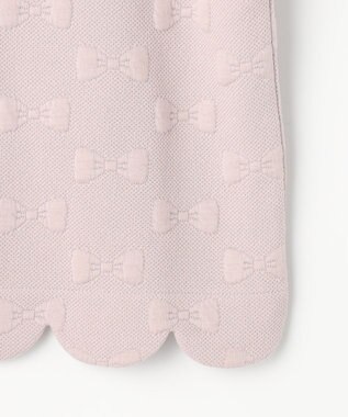 ANY KIDS リボン ジャガード カーディガン ベージュ