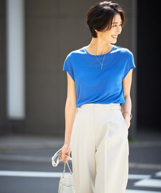 ICB 【WEB限定カラーあり・接触冷感・UVカット】PINION 半袖プルオーバー ラピスラズリ系