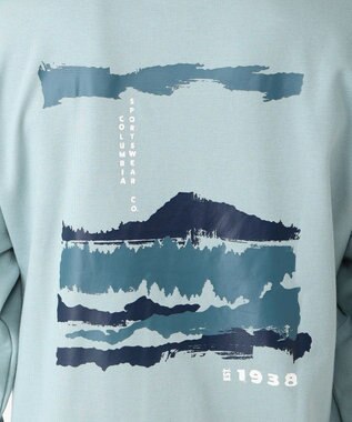 Columbia Columbia/ プラネタリーポイントロングスリーブグラフィックティー /コロンビア Crushed Blue、 Painterly Plains