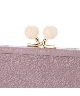 UNBILLION ペルケ perche / アクリル玉がま口長財布 ラベンダー