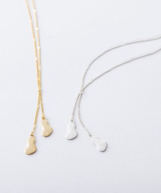 Pisceans クラウドプレートネックレス マットゴールド