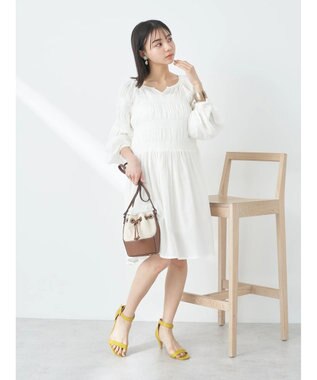 earth music&ecology シャーリングチュニック Off White