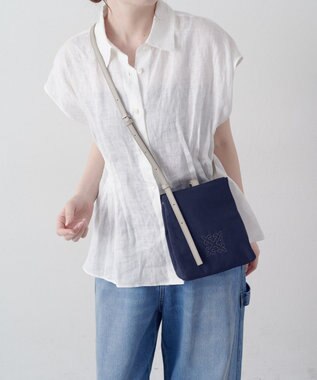 russet ナイロンミニショルダーバッグ(Z-235) Navy