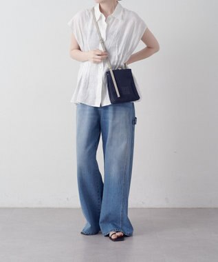 russet ナイロンミニショルダーバッグ(Z-235) Navy