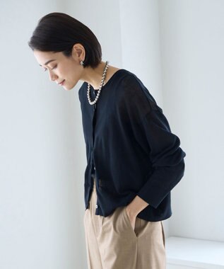 UNFILO 【新色登場】スクエアテレコタンクトップ ブラック