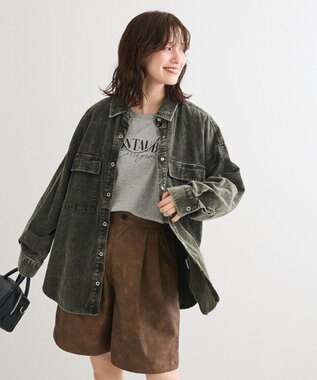 Green Parks ・ＥＬＥＮＣＡＲＥ　ＤＵＥ　ケミカルコーデュロイシャツ