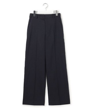 23区 S アイアスマットストレッチ ワイド パンツ ネイビー