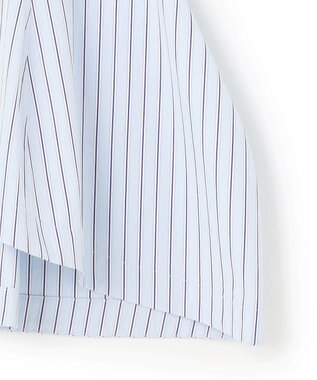 uncrave THOMAS MASON ペプラムジレブラウス ブルーストライプ