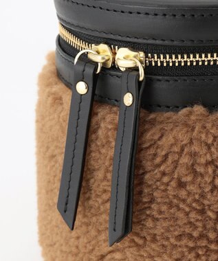 23区 VIOLAdORO エコムートン ショルダー バッグ ダークブラウン系