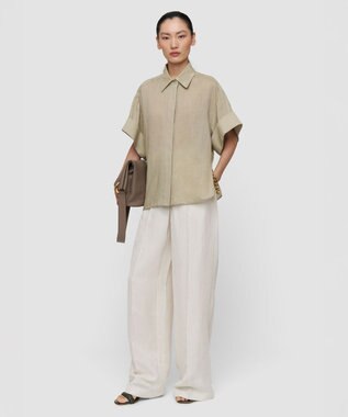 JOSEPH ラミーボイル　ショートスリーブブラウス　JUSTI Cactus