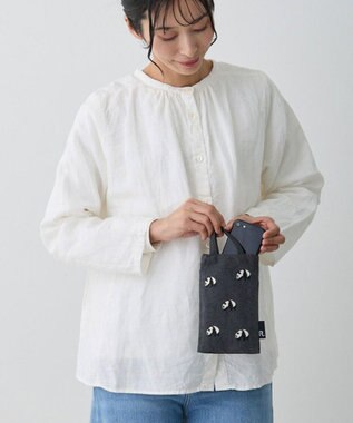 ROOTOTE 1279【スマホショルダー】CJ.ベビールー.パンダ.リサイクルコットン-A 01：グレー