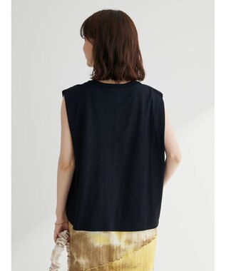 Green Parks ・ＳＵＧＡＲ　ＳＰＯＯＮ　ショルダータックフレンチＴシャツ Black