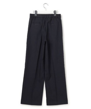 23区 S アイアスマットストレッチ ワイド パンツ ネイビー